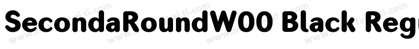 SecondaRoundW00 Black Regular字体转换